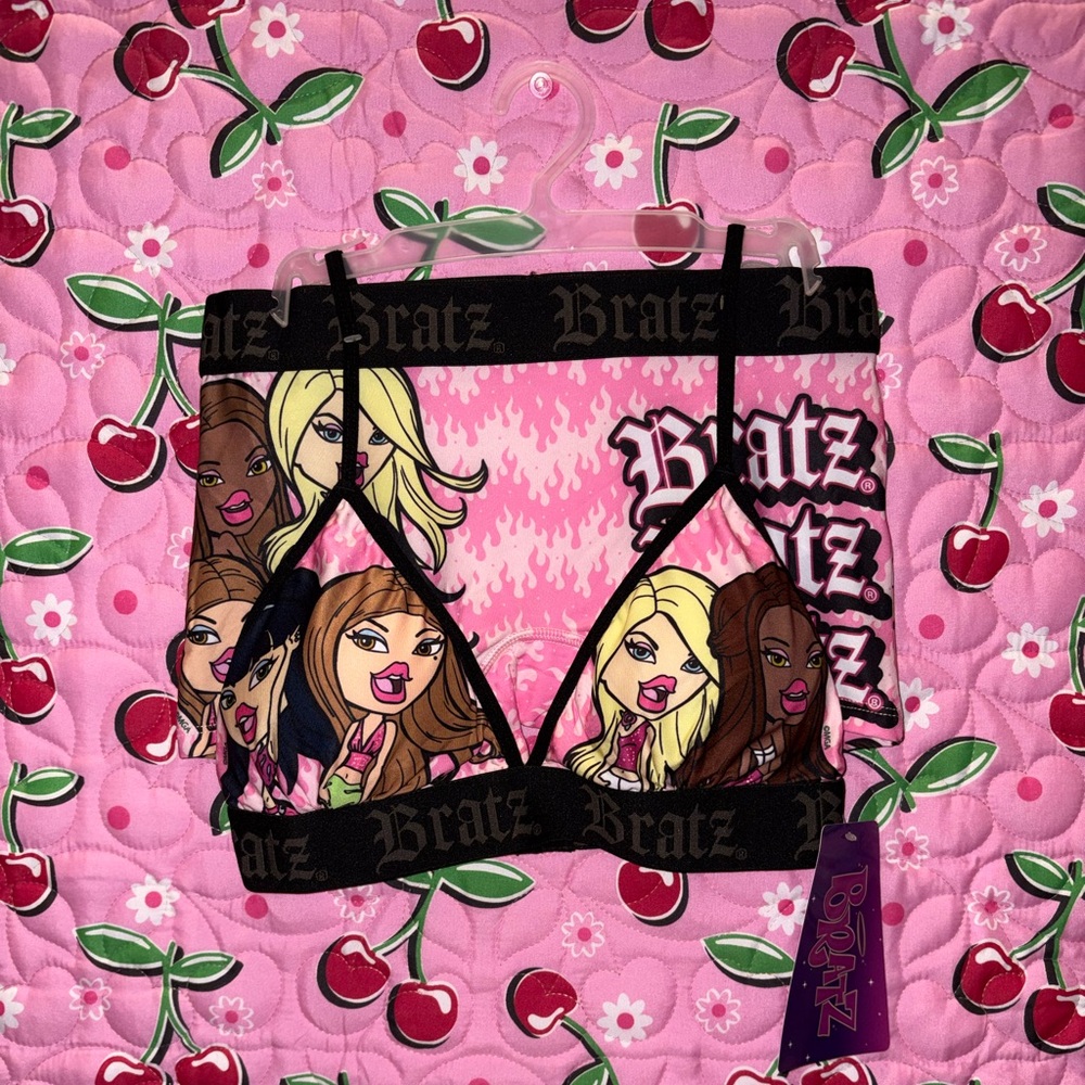 Bratz Character Pink and Black Bralette